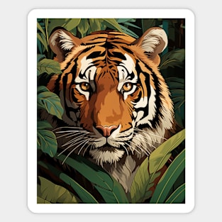 Jungle Tiger Face Magnet